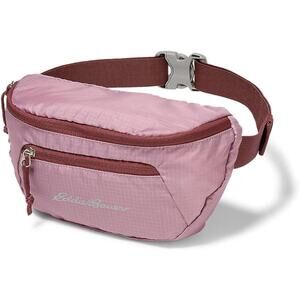 Eddie Bauer Stowaway packable waist pack ripstop pink tearose color fanny pack
